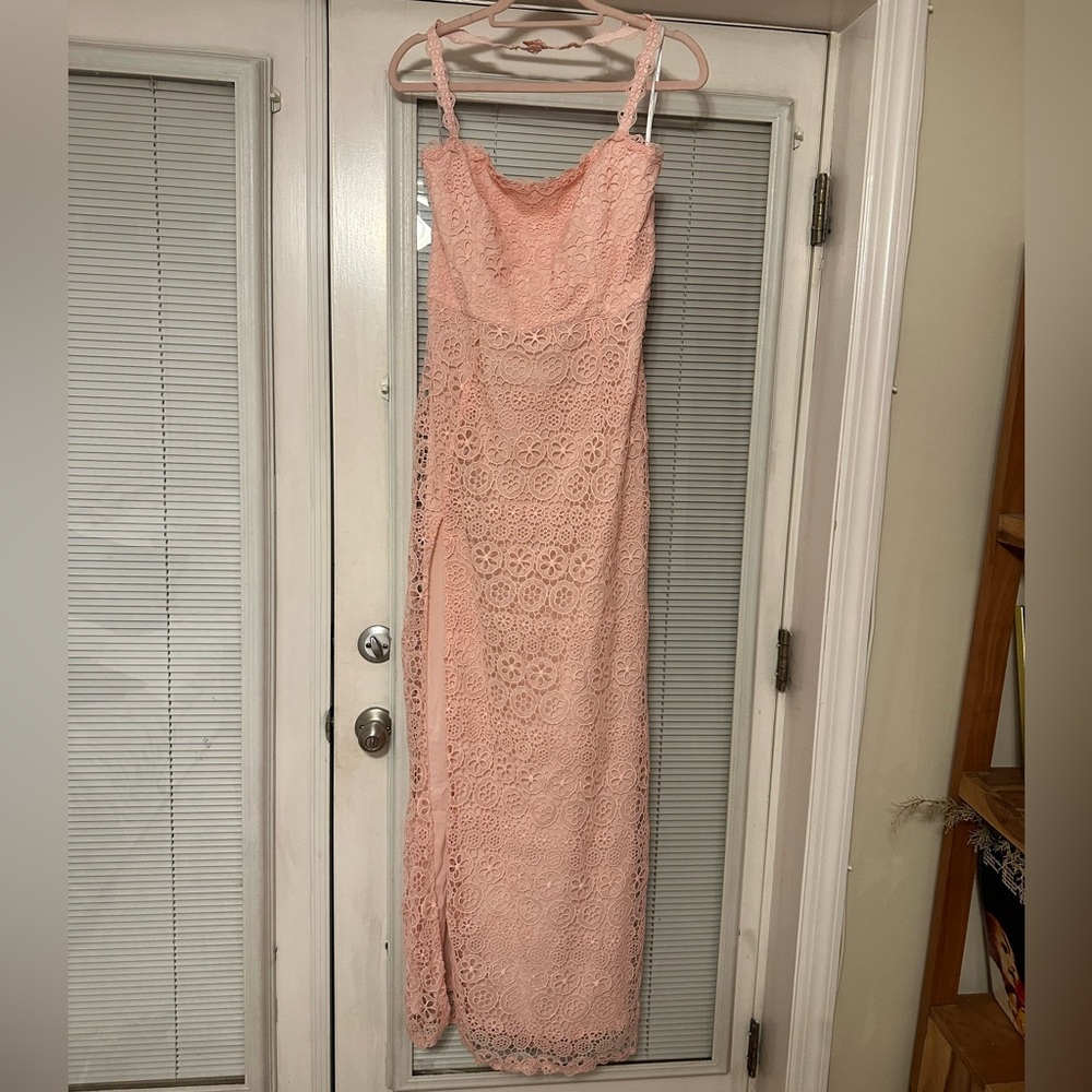 Lovers + Friends Pink Floral Maxi Dress